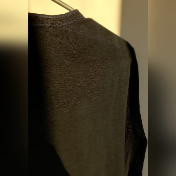 Wings + Horns long sleeve classic henley shirt men's S - Picture 9 of 10